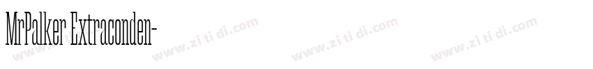 MrPalker Extraconden字体转换